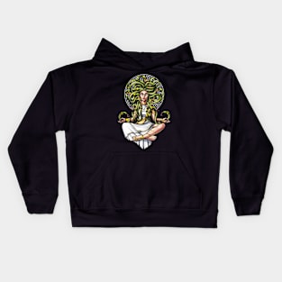 Medusa Gorgon Meditation Kids Hoodie